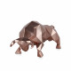 D5126EC - Low Poly bull copper