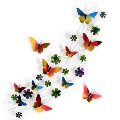 BP1008B - Flowers and butterflies