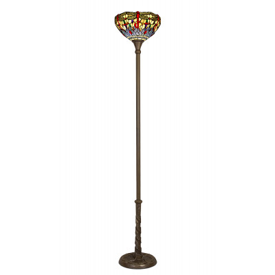 FA13244 - Light Blue and Yellow Dragonfly Floor Lamp