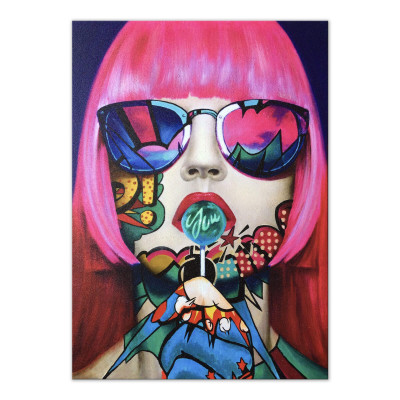 SA002X1 - Painting Face woman Pop Art 1 