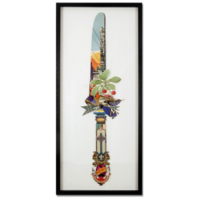 SA006A1 - Knife collage painting