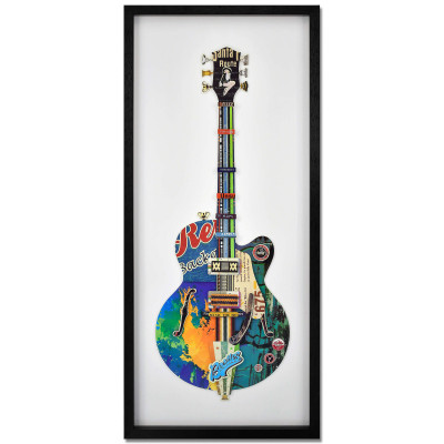 SA062A1 - Electric guitar collage painting