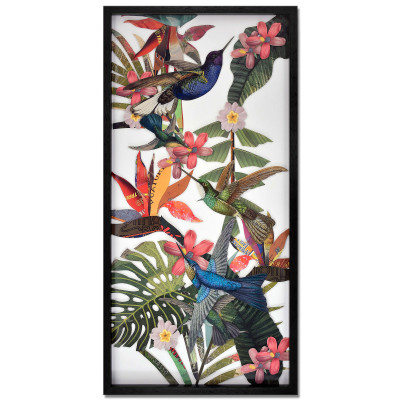 SA064A1 - Hummingbird collage painting