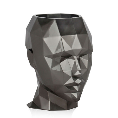 VPE3632EA - Low poly woman's head vase
