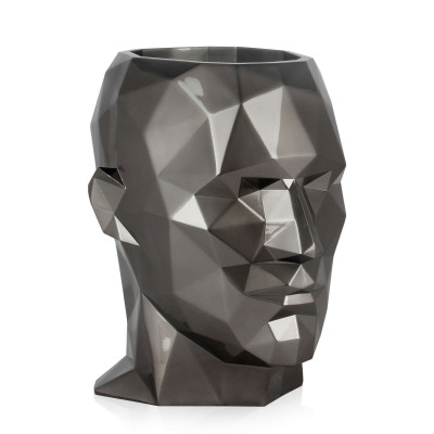 VPE3937EA - Low poly man's head vase