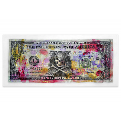 WD005X1 - Multi - coloured Pirate Dollar 