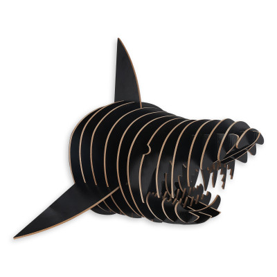 WD024MB - Black Shark Wooden Puzzle
