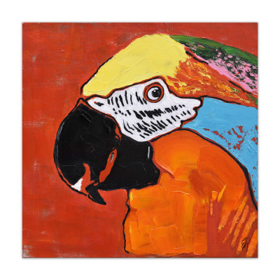 WF015X1 - Painting of a Parrot
