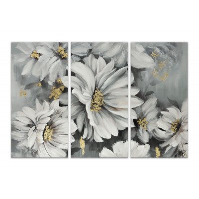 WF067TX1 - Painting White daisies grey