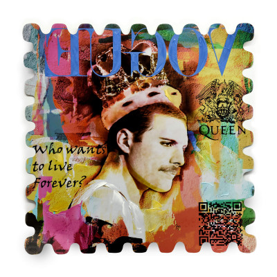 WM003X1 - Painting Tribute to Freddie Mercury 
