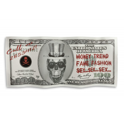 WM006X1 - Painting Uncle Tom Skull Dollar 