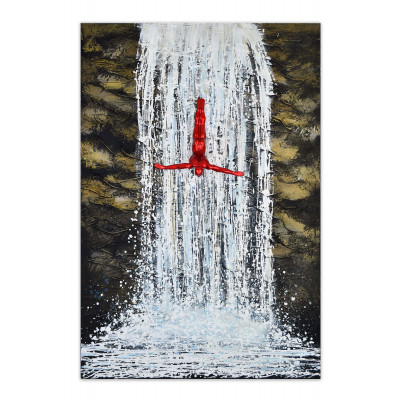 WS004X1 - Diving in a waterfall