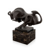 AL450 - Small Bull bronze sculpture