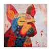 AS368X1 - Red French Bulldog Pop Art