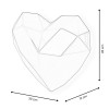 D3228ER - Low Poly heart red