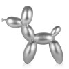 Profilo di una statuetta moderna in resina metallizzata con soggetto un palloncino a forma di cane