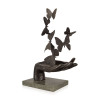 EP902M - Butterfly bronze sculpture