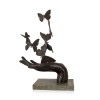 EP902M - Butterfly bronze sculpture