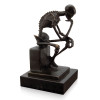 EP998 - Bronze Thinker Skeleton sculpture