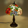 GF12001 - Table lamp with red and pink roses