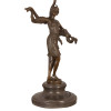 GM16599 - Twenties style woman sculpture lamp with gems