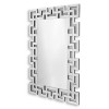 HM013A12080 - Rectangular mirror with greek key pattern