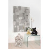 HM021A12080 - Modern mirror with cantilevered rectangles