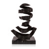 PA040 - Surrealist head bronze sculpture