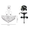 PA16028 - 2 - Ceiling light fixture with gems