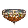 PD16511 - Yellow dragonfly ceiling light fixture