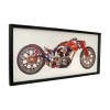 SA009A1 - Red motorcycle collage painting