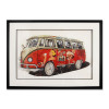 SA026A1 - Vintage Volkswagen Van 1 collage painting