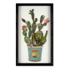 SA041A1 - Cactus in vase collage painting