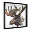 SA060A1 - Moose collage painting