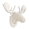 WD002MW - White Elk Wooden Puzzle