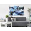 WF031X1 - Light - blue with gilded decorations abstract