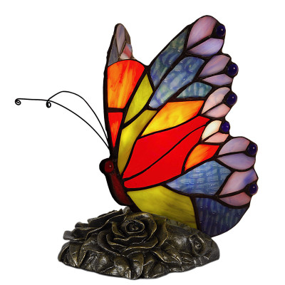 AB08017 - Tiffany style Butterfly bedside table lamp