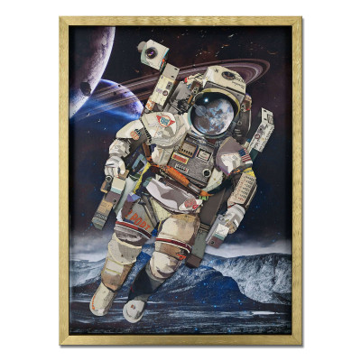 SA068A1 - Astronaut collage painting