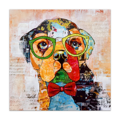 WF011X1 - Pop Art Pug dog