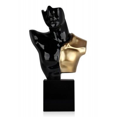 C3255EGB - Buste de Guerrier noir et or