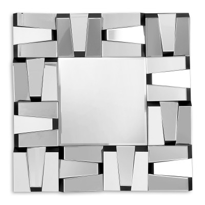 HM024A8080 - Miroir mural rectangles multifacettes