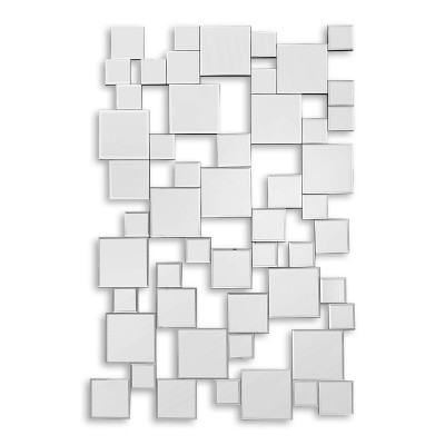 HM031A11878 - Miroir moderne composition de carrés