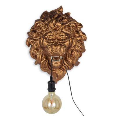 SBL4937EDEH - Lampe Tête de lion bronze