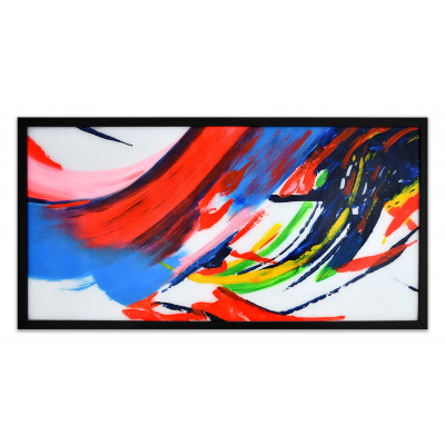 WA014BA - Tableau Abstrait multicolore sur plexiglas