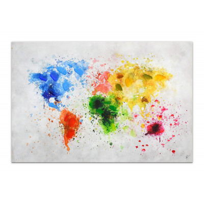 WF049X1 - Carte terrestre multicolore