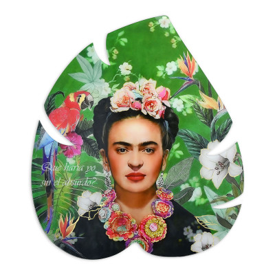 WP003X1 - Hommage à Frida Khalo vert