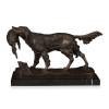 AL169 - Sculpture en bronze Chien de chasse