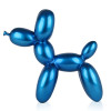 Profilo laterale di oggetto d'arte in resina rappresentante cane modellato a partire da palloncino blu