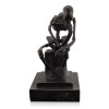 EP998 - Statuette en bronze Squelette penseur