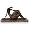 LE055N - Statue en bronze Eau